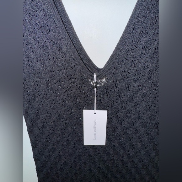 NWT Lovers and Friends black dress cover up, size Large - Picture 5 of 8